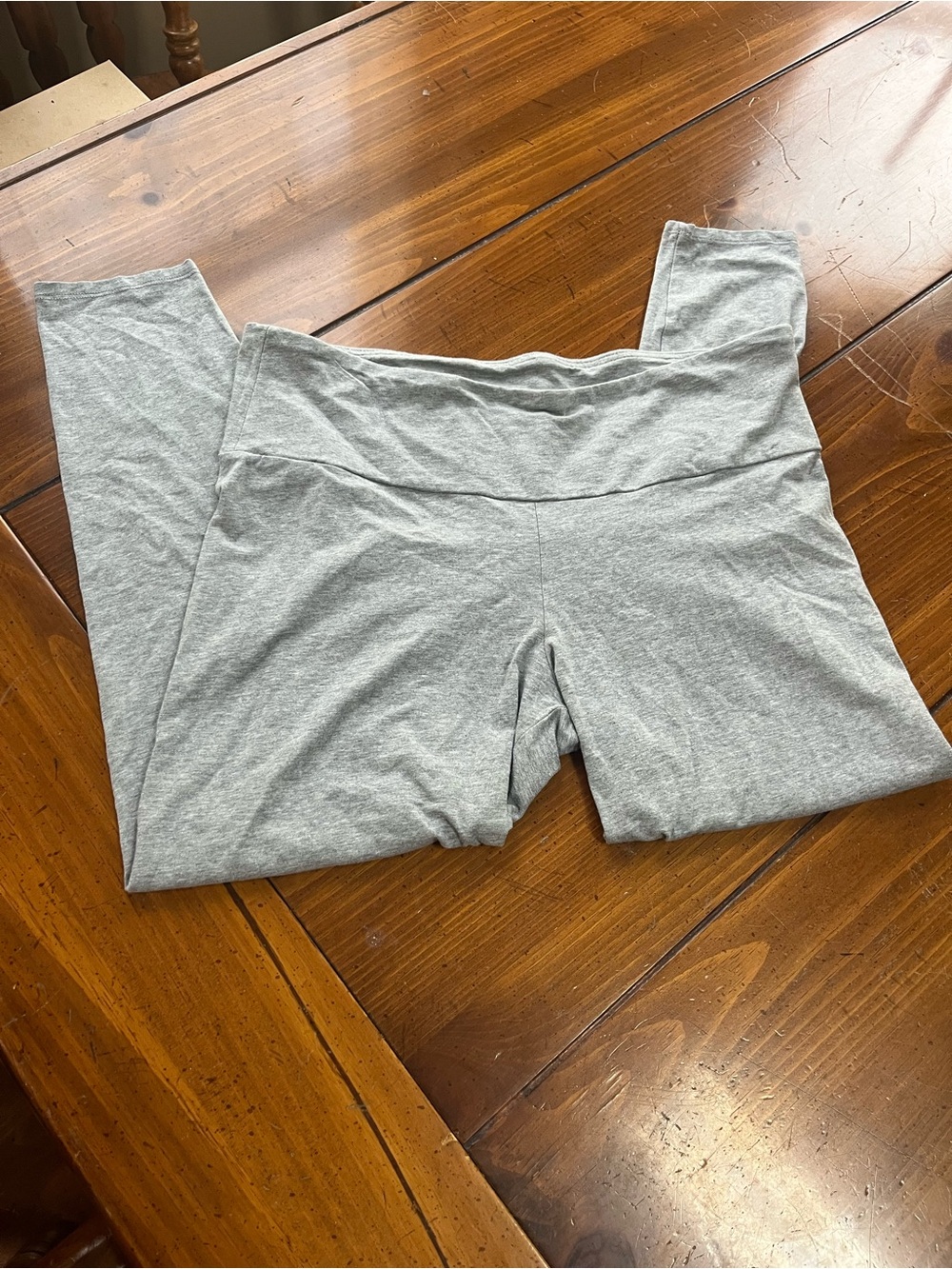 No Boundaries Heather Grey High Rise Ankle Leggings Size XXL EUC